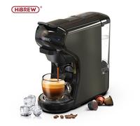 HiBREW Caffettiera 4in1 Automatica, Macchina Schiuma Latte, Fredda/Calda EU
