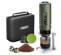 HIBREW H4C Explorer - Macchina per caffè espresso elettrica portatile, capsule e macinini NS