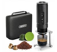 HIBREW H4C Explorer - Macchina per caffè espresso elettrica portatile, capsule e macinini NS