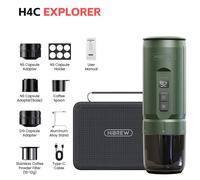 HIBREW H4C Macchina per caffè espresso portatile, manuale e maneggevole, ideale per campeggio, viaggi e uso domestico. - Nouvo