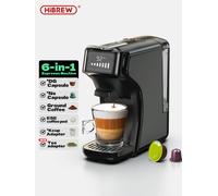 HiBREW Macchina da caffè a capsule 6in1 Caffè espresso multiplo caldo/freddo Cafetera Cappuccino Caffettiera Dolce Gusto Nespresso in polvere H1B H1B BK
