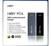 HiBy FC4 MQA 16X Dongle Tipo C USB DAC Audio HiFi Decodificatore Amplificatore per cuffie DSD256 ES9219 per Android iOS Win10 Mac Scheda audio