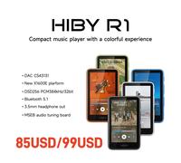 HiBy R1 Lettore musicale audio HiFi MP3 USB DAC WiFi Bluetooth 5.1 DSD256 PCM384kHz/32bit X1600E CS43131 MSEB Web Radio Uscita da 3,5 mm