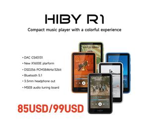 HiBy R1 Lettore Musicale HiFi MP3 USB DAC WiFi Bluetooth 5.1 DSD256 PCM384kHz/32bit X1600E CS43131 MSEB Radio Web Uscita 3.5mm
