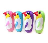 Hibye6hebyee Pinguino gonfiabile in PVC Giocattolo gonfiabile realistico del pinguino del fumetto Tumbler regalo dei bambini 1 pezzo di colore casuale 45 cm
