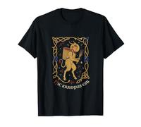 HIC Krampus EST Manoscritto Medievale Folklore Maglietta