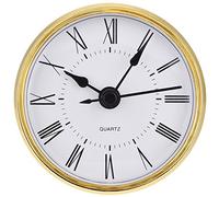 Hicarer 2,8 pollici (70 mm) orologio al quarzo con numeri romani Inserimento con oro Trim