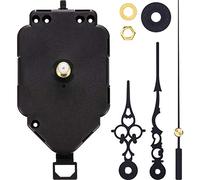 Hicarer Movimento orologio Quarzo DIY Kit di Movimento Sostituzione Meccanismo di Movimento Orologio Pendolo (Lunghezza asta 0,79 Pollice)