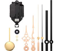 HICARER Pendolo al Quarzo Movimento dell'Orologio Fai da Te Kit con 2 Paia Mani e Pendolo