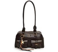 HICARRY Borsa a mano da donna in pelle PU Y2K Shoulder Bag Vintage Boston Borsa a mano per viaggi, lavoro con ciondolo, caffè