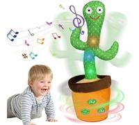 HICAS Cactus Che Balla e Ripete, Giocattolo Educativo Interattivo, 120 Canzoni, Controllo del Volume, Regali per Bambini e Decorazione