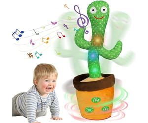HICAS Cactus Che Balla e Ripete, Giocattolo Educativo Interattivo, 120 Canzoni, Controllo del Volume, Regali per Bambini e Decorazione