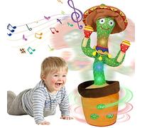 HICAS Dancing Talking Cactus Toy Repeat What You Say Singing Cactus Voice Recorder Baby Toys Controllo del volume con 120 canzoni Divertente Giocattoli educativi per bambini, regali e decorazione per
