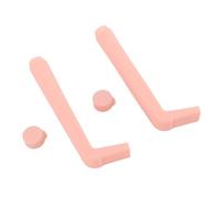 Hiccup Stopper - Set di 2 cannucce riutilizzabili, compatte, portatili, a bocca piatta, per adulti e bambini, in plastica per uso alimentare, con foro piccolo, cannuccia per il singhiozzo (rosa