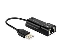HICGO Adattatore Ethernet, Adattatore Ethernet da USB 2.0 a RJ45 10/100 Mbps - Guscio in ABS Leggero, velocità di trasferimento Elevata - per Desktop Portatile