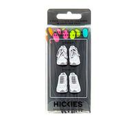 HICKIES 1.0 Sistema di Lacci per scarpe elastici, misura unica, non si allacciano - Nero multicolore
