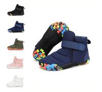 HICKMONBER Scarpe invernali per bambini a piedi nudi,Ragazzi Ragazze Mid Trekking Shoes Outdoor con Zero Drop Soles e Wide Toe Box Gr.25-36