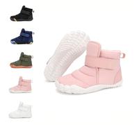 HICKMONBER Scarpe invernali per bambini a piedi nudi,Ragazzi Ragazze Mid Trekking Shoes Outdoor con Zero Drop Soles e Wide Toe Box Gr.25-36