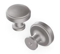 Hickory Hardware Kitchen Cabinet Knob, Quality Drawer and Dresser Knob, Handle Pulls for Cabinet Doors, Bathroom Drawers, 1-1/4 Inch, Satin Nickel, Piper Collection