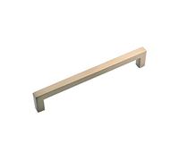 Hickory Hardware Maniglie per armadietti da cucina con nucleo solido, accessori per porte e cassetti, foro centrale da 224 mm, nichel dorato sfuggente, collezione Skylight (confezione da 1)