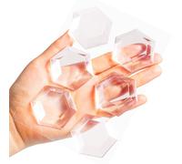 HICOBOS Fermaporta da parete, protezione da parete, protezione paraurti dai pomelli delle porte, robusto, autoadesivo, morbido e trasparente, lavabile, riutilizzabile, in gel antiurto per casa e