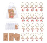 HICOHAND Portachiavi a forma di cavalluccio marino, 20 portachiavi a tema oceano per ornamenti da appendere, divertenti portachiavi a forma di stella marina per chiavi auto, bomboniere per feste in