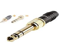 Hicon jack 3.5 mm spina dritta poli 3 nero 1 pz