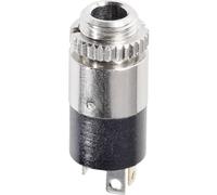Hicon HI-J35SEF Jack 3.5 mm Presa verticale Numero Poli (num): 3 Stereo Argento