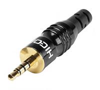 Hicon HI-J35T02 - Connettore jack da 3,5 mm, connettore dritto, numero 4 stereo, 1 pezzo