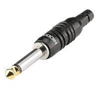Hicon HI-J63M07 Jack 6.35 mm Spina dritta Numero Poli (num): 2 Mono Nero 1 pz.