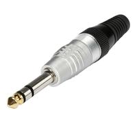 Hicon HI-J63S Jack 6.35 mm Spina dritta Numero Poli (num): 3 Stereo Argento 1