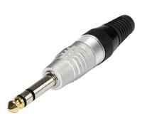 Hicon HI-J63S Jack 6.35 mm Spina dritta Numero Poli (num): 3 Stereo Argento 1