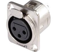 Hicon HI-X3DF-G Connettore XLR Presa a pannello contatti dritti Numero Poli