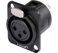Hicon HI-X3DF-M Connettore XLR Presa a pannello contatti dritti Numero Poli