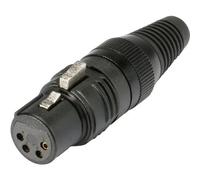 Hicon XLR-Steckverbinder Buchse, Gerade Polzahl: 4 Nero HI-X4CF-G 1 St.
