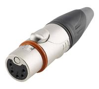 Hicon HI-X5CF-HD Connettore XLR Giunto dritto Numero Poli (num): 5 Nero,