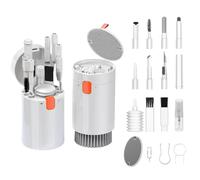 hicoosee 20 in 1 Kit Pulizia Tastiera e Schermo, Set Accessori per Pulizia PC, Telefono, Auricolari Bluetooth, Monitor e Tablet - Tutto in Uno - Bianco