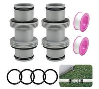 hicoosee Connettore Tubo Piscina 38 mm (2 Pezzi) - Raccordi e Adattatori per Tubi Ø 38 mm Compatibili con Piscine Intex Bestway Coleman - Accessori per Piscine Fuori Terra