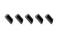 hicoosee Parete Ganci Appendiabiti in Legno, Gancio a Muro Nero per Appendere Cappotti, Giacche, Cappelli, Borse in Rovere massello per Bagno Spogliatoio Camera da Letto Cucina 3 * 8 CM 5 Pezzi