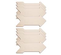 HiCOZZIE 8 pezzi cartello in legno con ritagli a forma di freccia, disco da appendere, lavagna in legno, freccia in legno, disco, rotondo, cartello da pittura