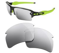 HiCycle2 Lenti di ricambio per occhiali da sole Oakley Flak 2.0 XL OO9188, Argento, 55 mm