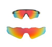 HiCycle2 Lenti di ricambio polarizzate a specchio per occhiali da sole Oakley Radar EV Path, varie opzioni, Rosso