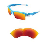 HiCycle2 Lenti polarizzate di ricambio per occhiali da sole Oakley Fast Jacket XL, Rosso