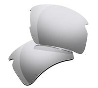 HiCycle2 Lenti polarizzate di ricambio per occhiali da sole Oakley Flak 2.0 XL OO9188, spessore 2 mm, Argento