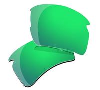 HiCycle2 Lenti polarizzate di ricambio per occhiali da sole Oakley Flak 2.0 XL OO9188, spessore 2 mm, Verde