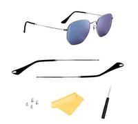 HiCycle2 Occhiali da sole Arms Temples di ricambio per occhiali da sole Ray-Ban RB3548N RB3447 RB3547N RB3647N, Canna di fucile e nero