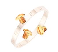 HiCycle2 Viti di ricambio per bracciale Cartier Love Vite TQ 3 pezzi (oro rosa)