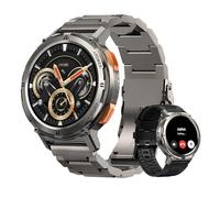 HIDAMEL Smartwatch Uomo, 1,43" AMOLED HD Display, Orologio Intelligente Fitness con Chiamate Bluetooth, 60+Giorni Batteria Extra-Lunga, 50M Impermeabile, 70 Modalità Sport, Android/iOS Argento
