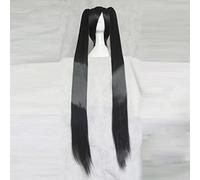Hidan No Aria Kanzaki H Aria Pink 120Cm Capelli Sintetici Lunghi Cosplay Costume Party Parrucca + 2 Code Di Cavallo + Berretto Parrucca Vocaloid Nero