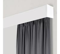 Hidden ain Track - Binario con ruote lisce, 3,2 m, ideale per la doccia e per la casa, colore: bianco